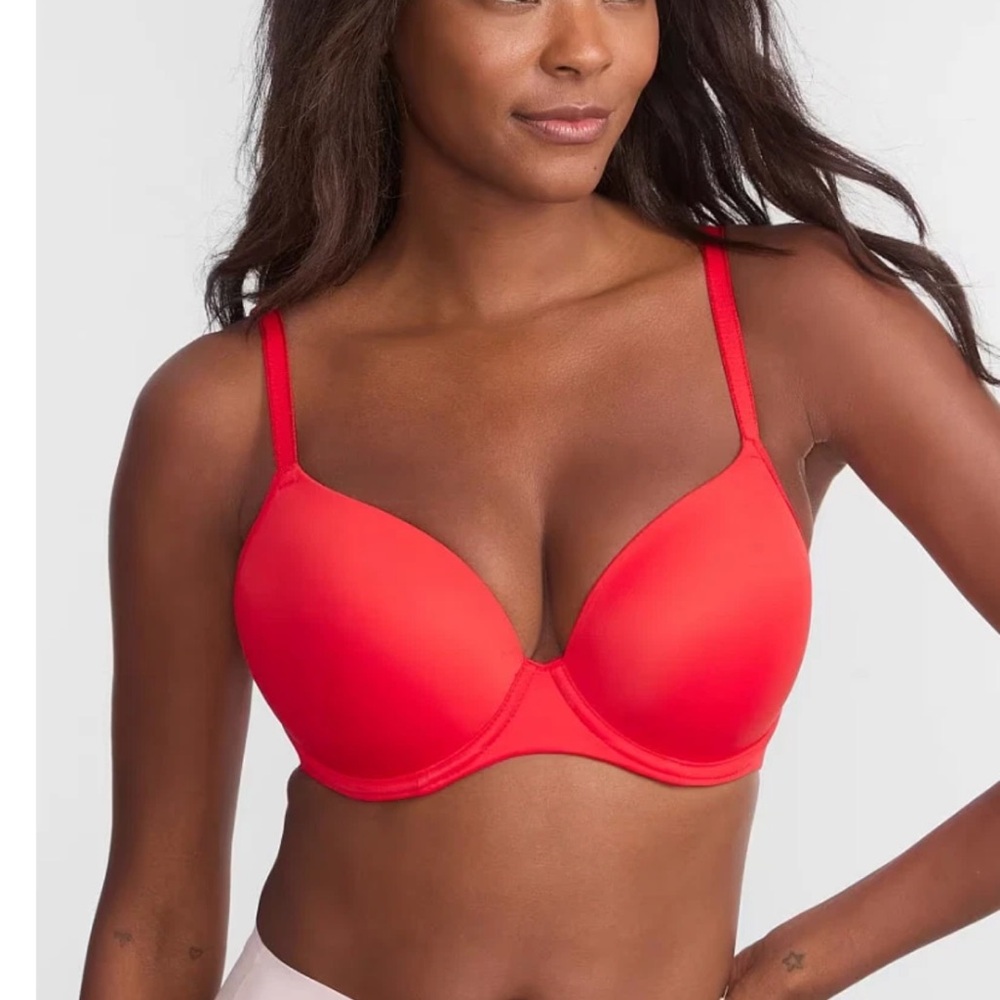 Everyday Smooth T-Shirt Bra - Vibrant Red